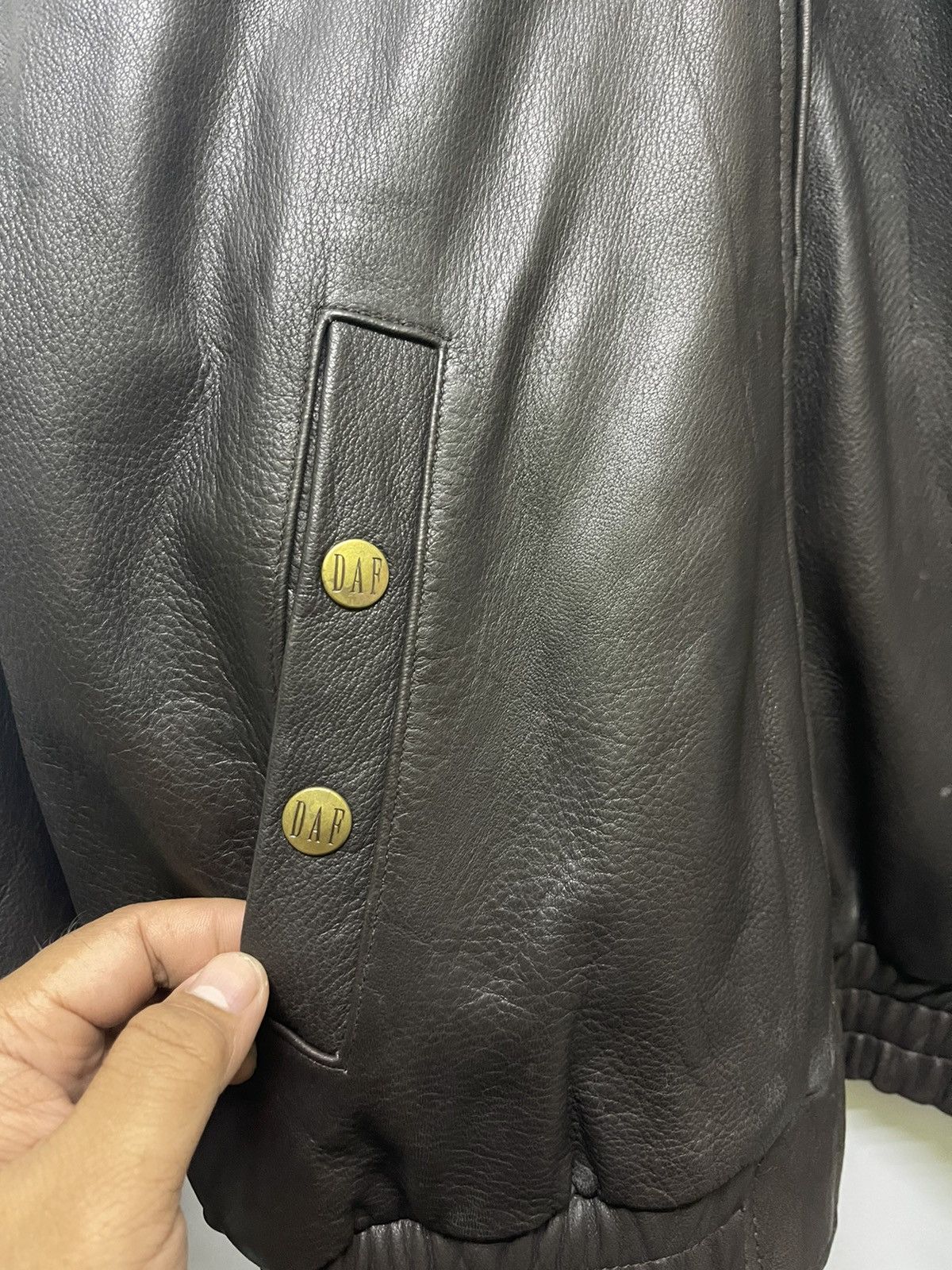 Vintage VINTAGE DAF DAVID FAHRER LEATHER JACKET Size US M / EU 48-50 / 2 - 5 Thumbnail