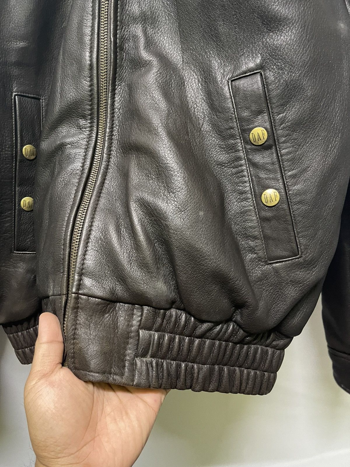 Vintage VINTAGE DAF DAVID FAHRER LEATHER JACKET Size US M / EU 48-50 / 2 - 6 Thumbnail