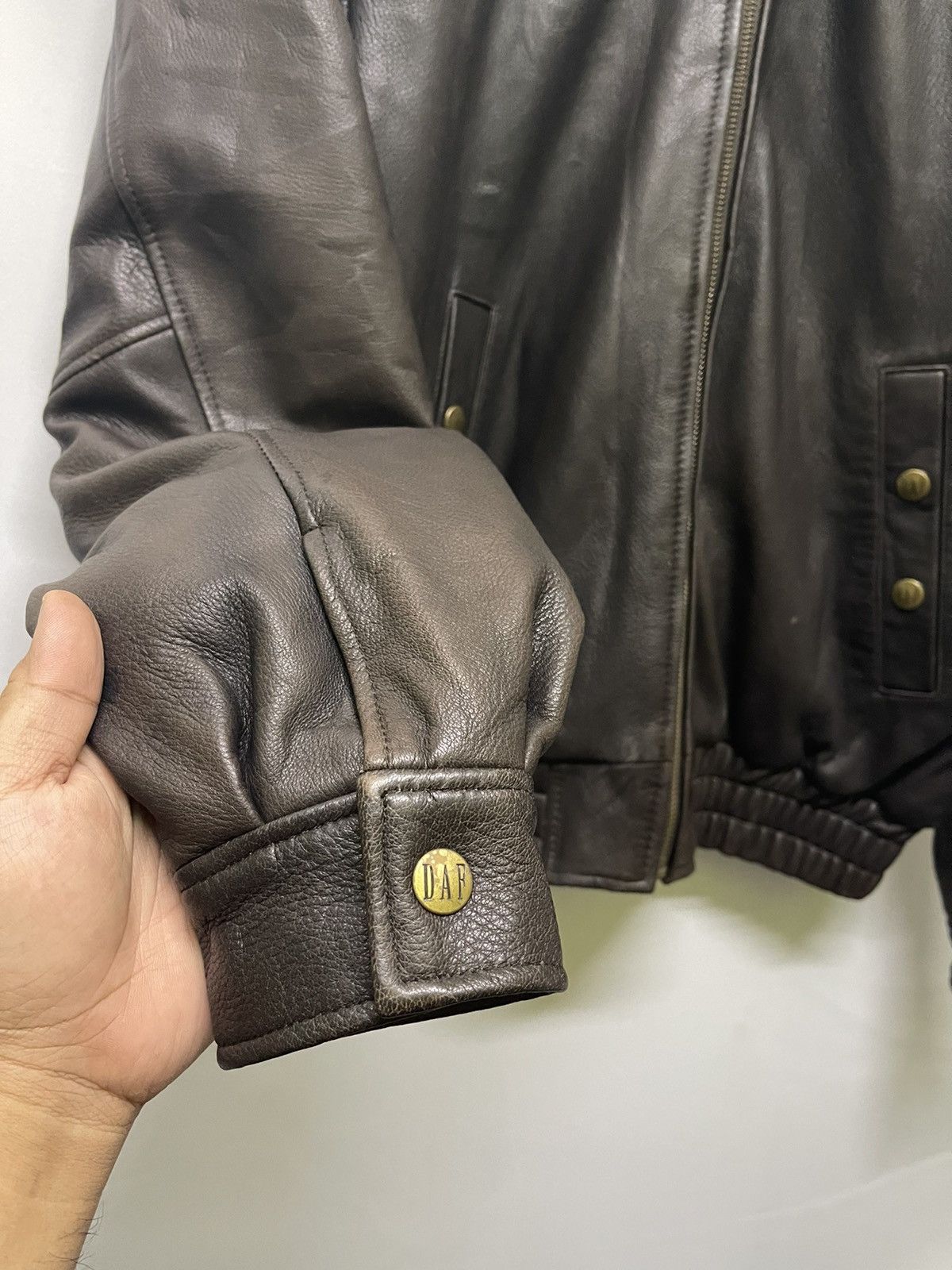 Vintage VINTAGE DAF DAVID FAHRER LEATHER JACKET Size US M / EU 48-50 / 2 - 7 Thumbnail