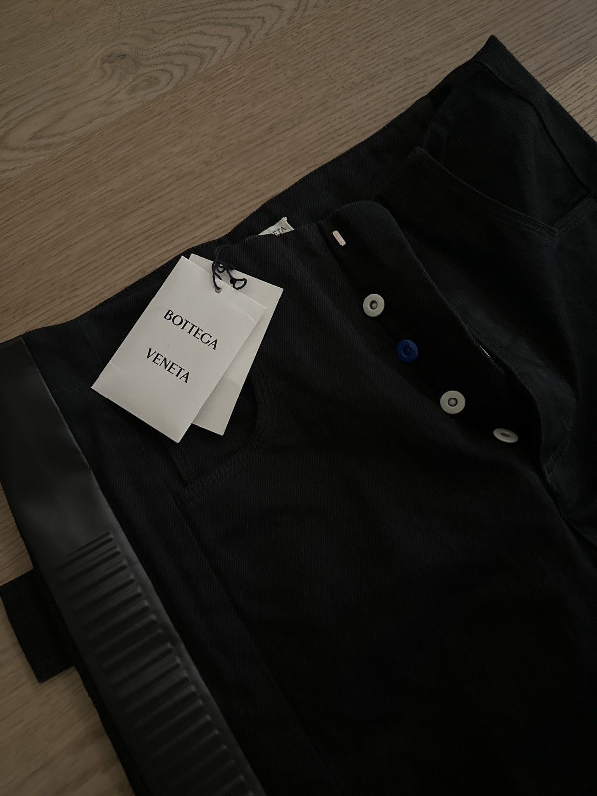 Bottega Veneta New with Tag, Black Denim with Side Band Size US 32 / EU 48 - 5 Thumbnail