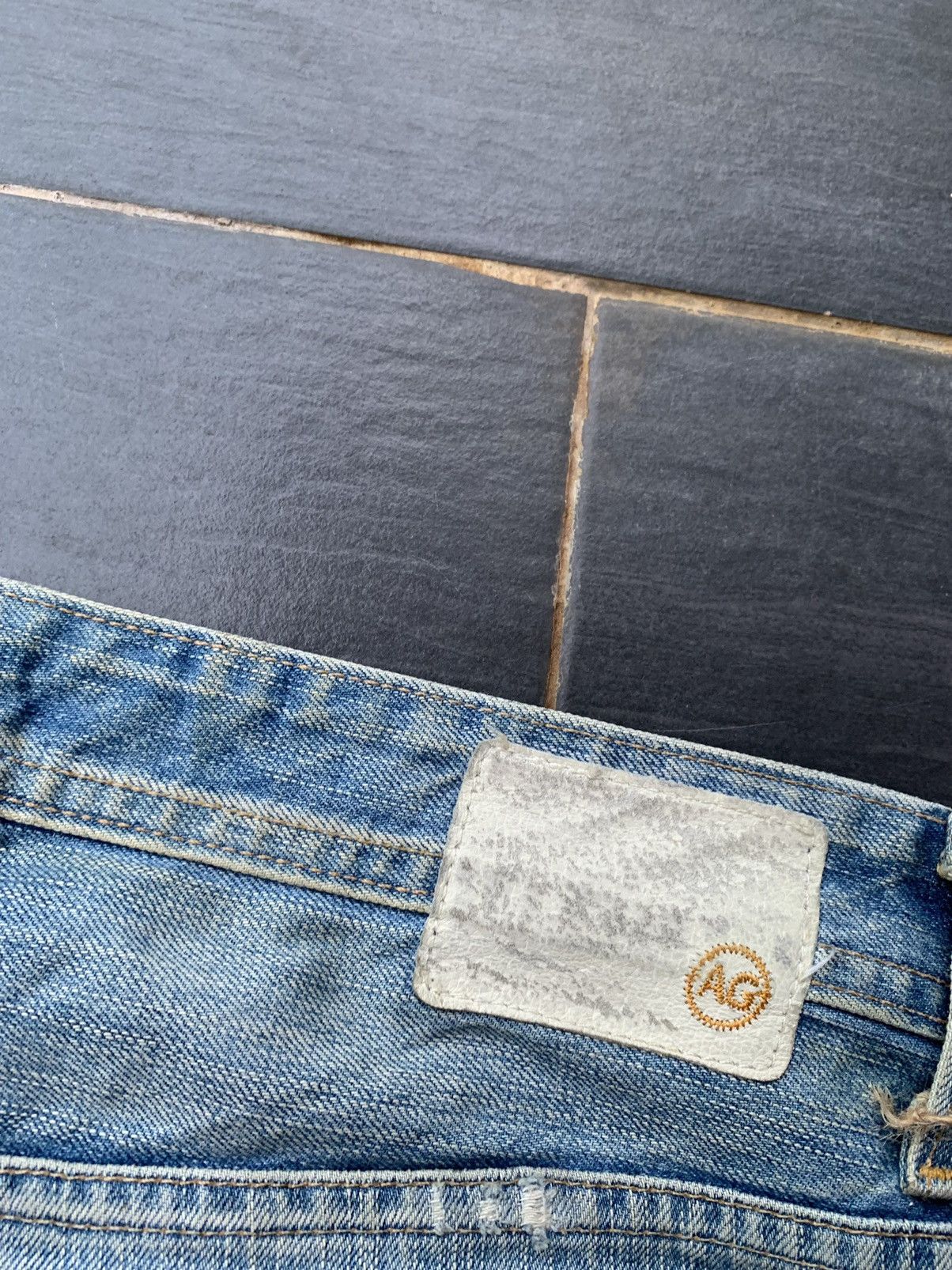 AG Adriano Goldschmied Vintage Bootcut Adriano GoldSchmied Distressed Denim Size US 33 - 12 Thumbnail