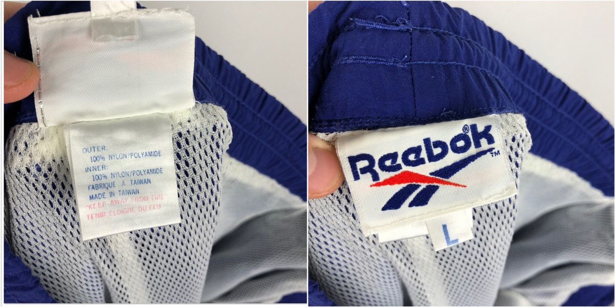 Reebok Vintage Retro REEBOK Nylon Track Pants Blue size L Size US 34 / EU 50 - 8 Thumbnail
