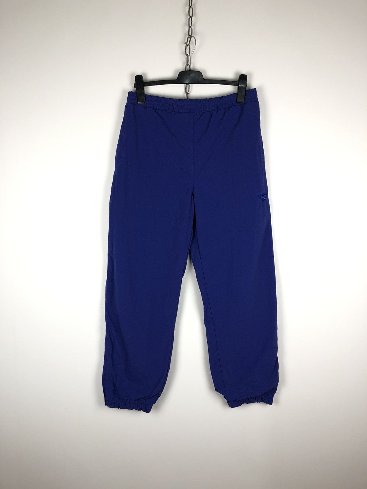 Reebok Vintage Retro REEBOK Nylon Track Pants Blue size L Size US 34 / EU 50 - 1 Thumbnail