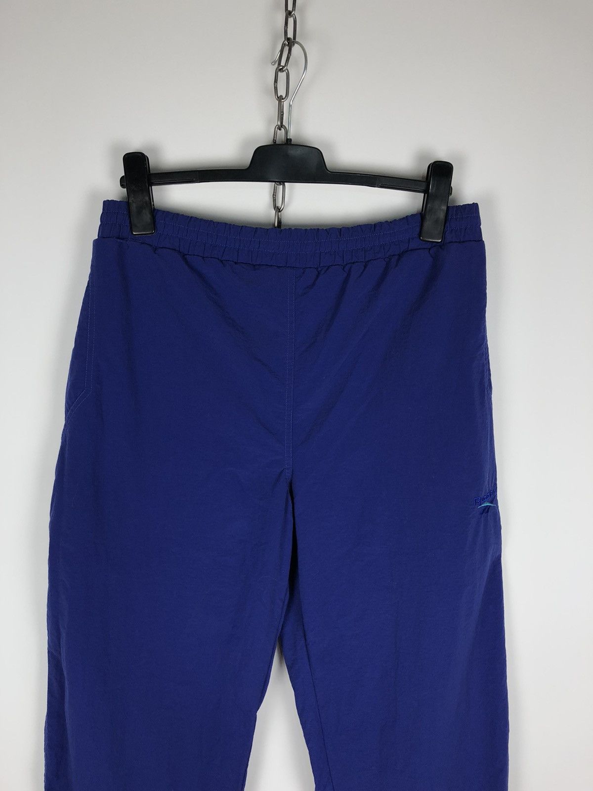 Reebok Vintage Retro REEBOK Nylon Track Pants Blue size L Size US 34 / EU 50 - 2 Thumbnail