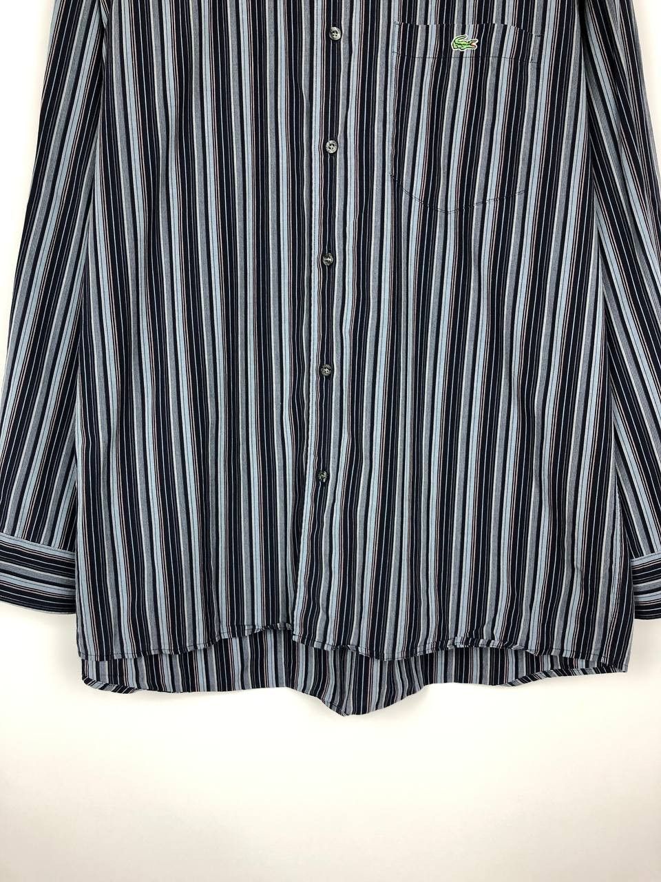 Lacoste Lacoste Regular Fit Shirt Blue Crocodile Logo size FR42 Size US M / EU 48-50 / 2 - 3 Thumbnail