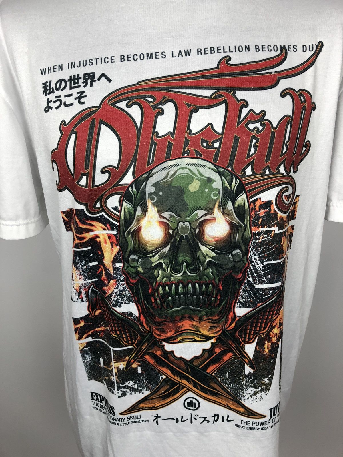 Hook-Ups Rare OldSkull Shirtmaker Revolutionary Skull T-Shirt size L Size US L / EU 52-54 / 3 - 5 Thumbnail