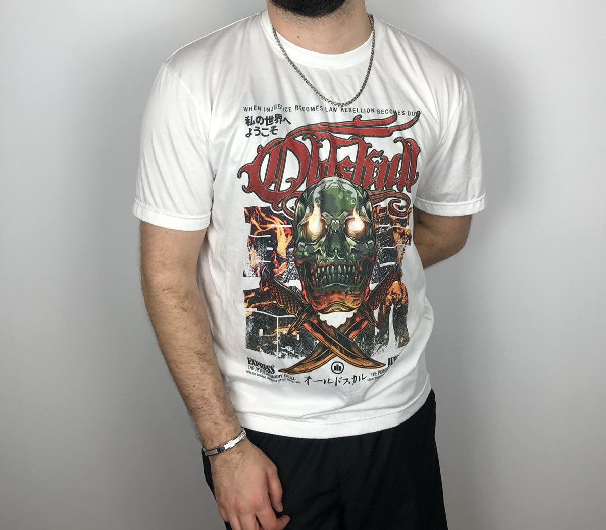 Hook-Ups Rare OldSkull Shirtmaker Revolutionary Skull T-Shirt size L Size US L / EU 52-54 / 3 - 1 Thumbnail