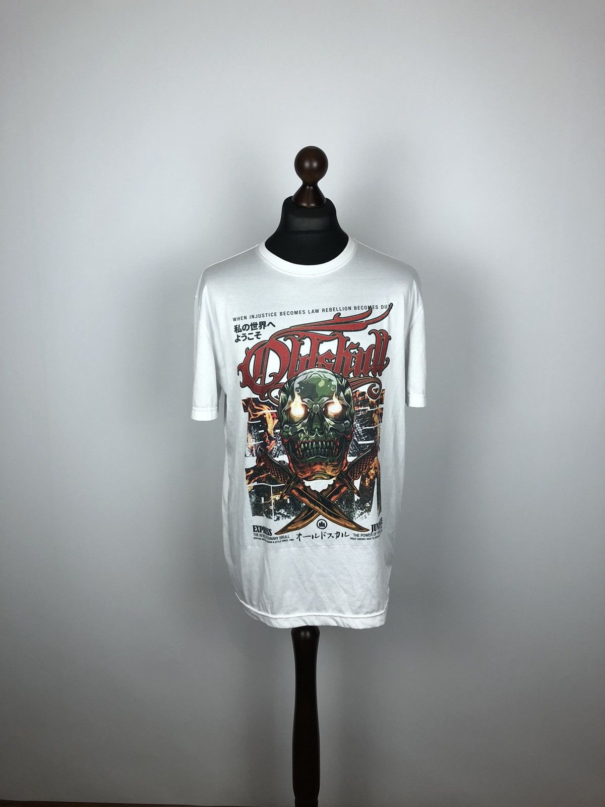 Hook-Ups Rare OldSkull Shirtmaker Revolutionary Skull T-Shirt size L Size US L / EU 52-54 / 3 - 3 Thumbnail