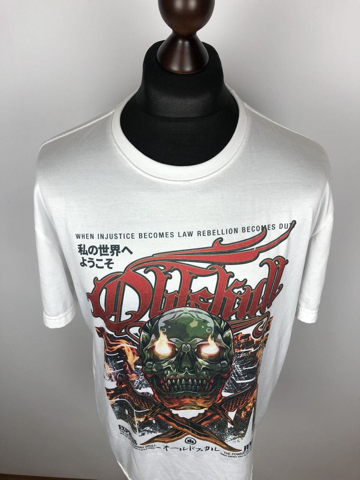 Hook-Ups Rare OldSkull Shirtmaker Revolutionary Skull T-Shirt size L Size US L / EU 52-54 / 3 - 4 Thumbnail
