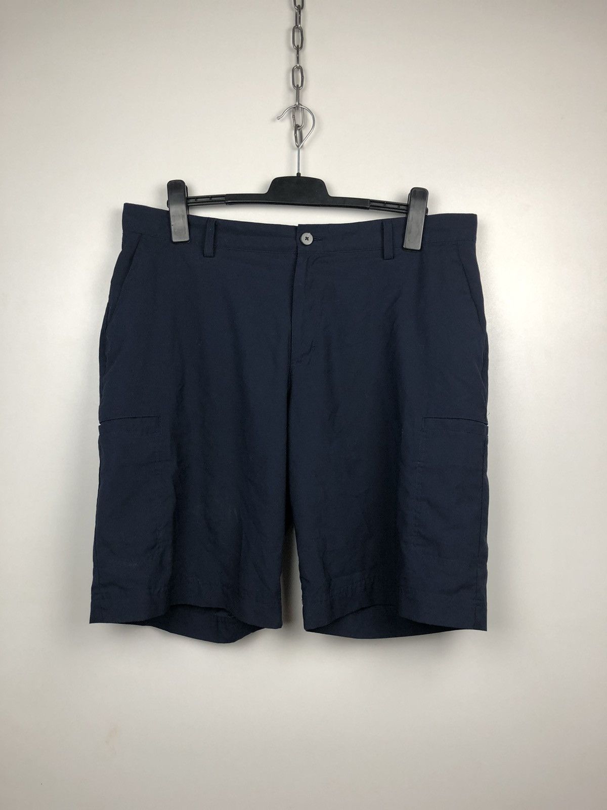 Adidas Adidas Perfomance Cargo Multipocket Shorts Blue sz 38 Size US 38 / EU 54 - 1 Thumbnail