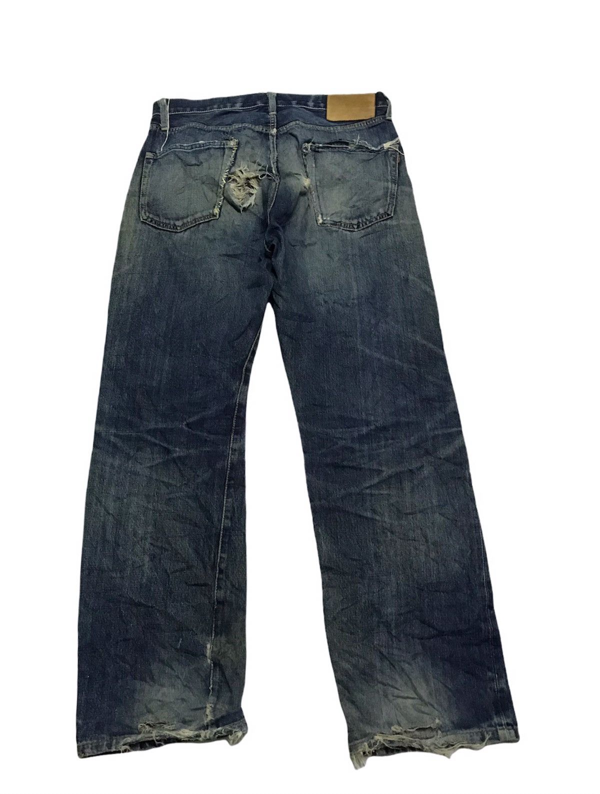 Vintage Domingo distressed selvedge denim jeans