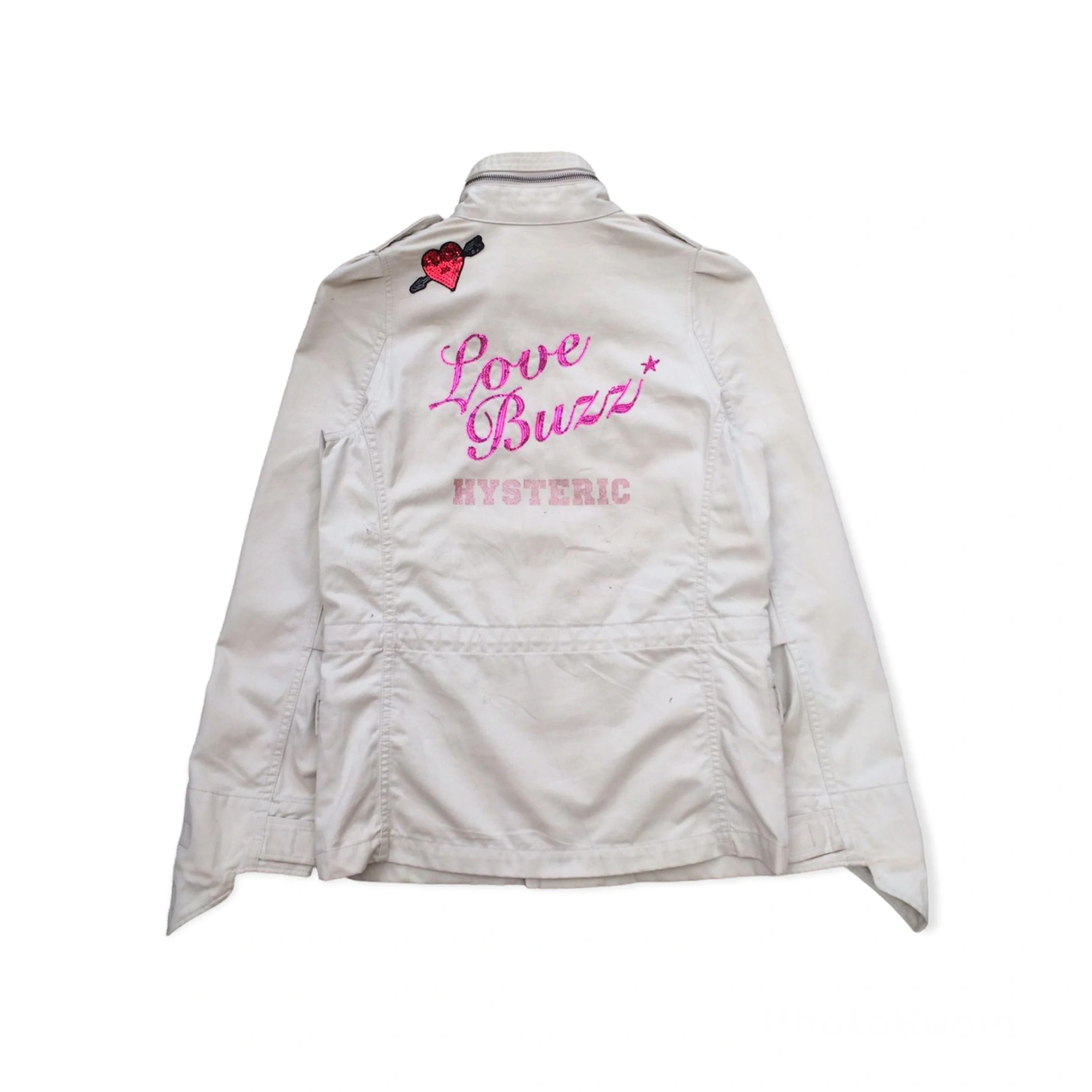 image of Vintage Hysteric Glamour Love Buzz Seditionaries Jacket in Beige, Women's (Size Medium)