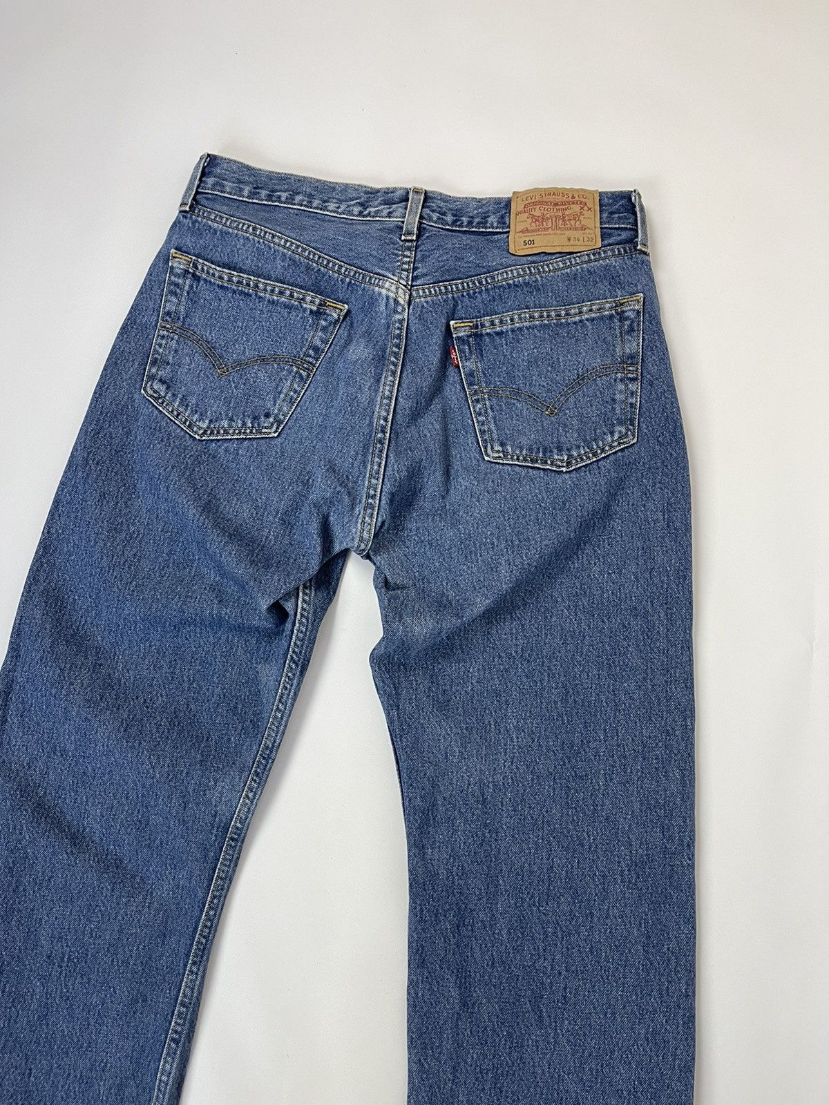 Levi's Levi’s 501 vintage 90s blue classic denim jeans pants Size US 34 / EU 50 - 3 Thumbnail