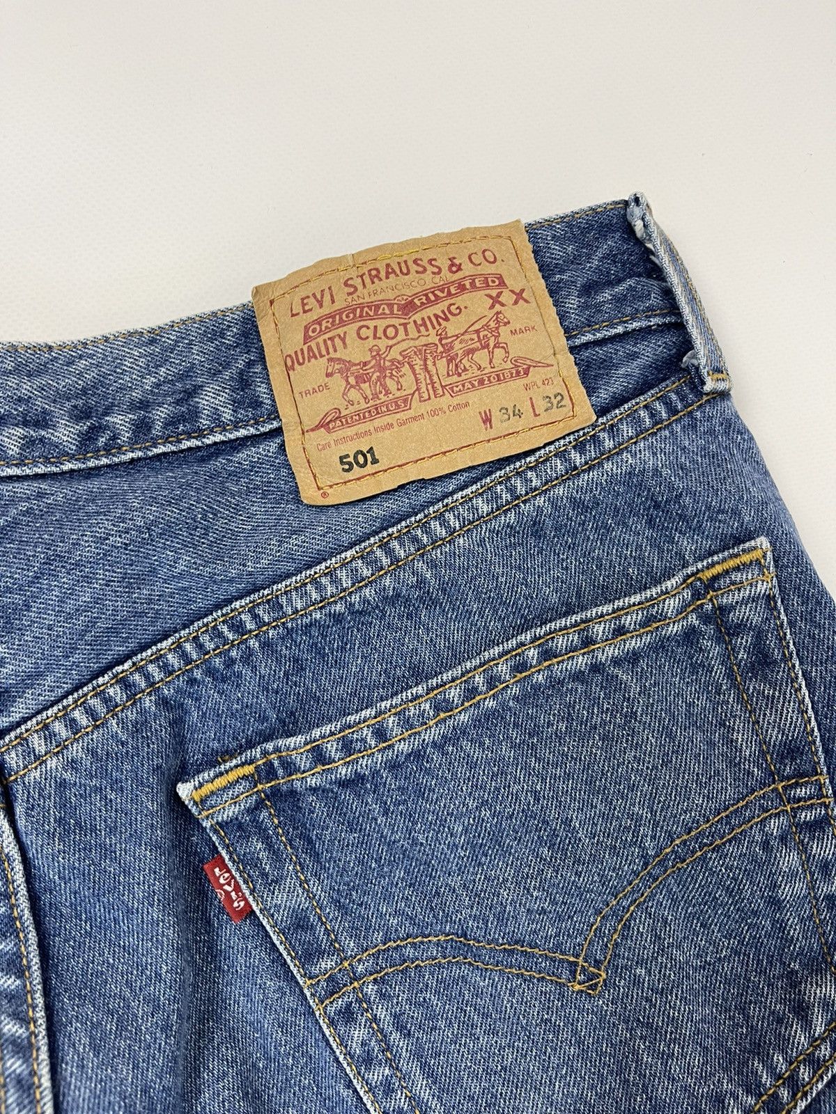 Levi's Levi’s 501 vintage 90s blue classic denim jeans pants Size US 34 / EU 50 - 5 Thumbnail