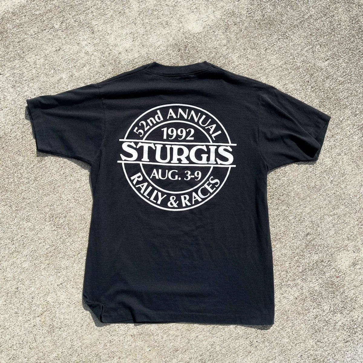 Vintage Vintage Rare 1992 Sturgis Biker Harley Eagle Single Stitch Size US L / EU 52-54 / 3 - 2 Thumbnail