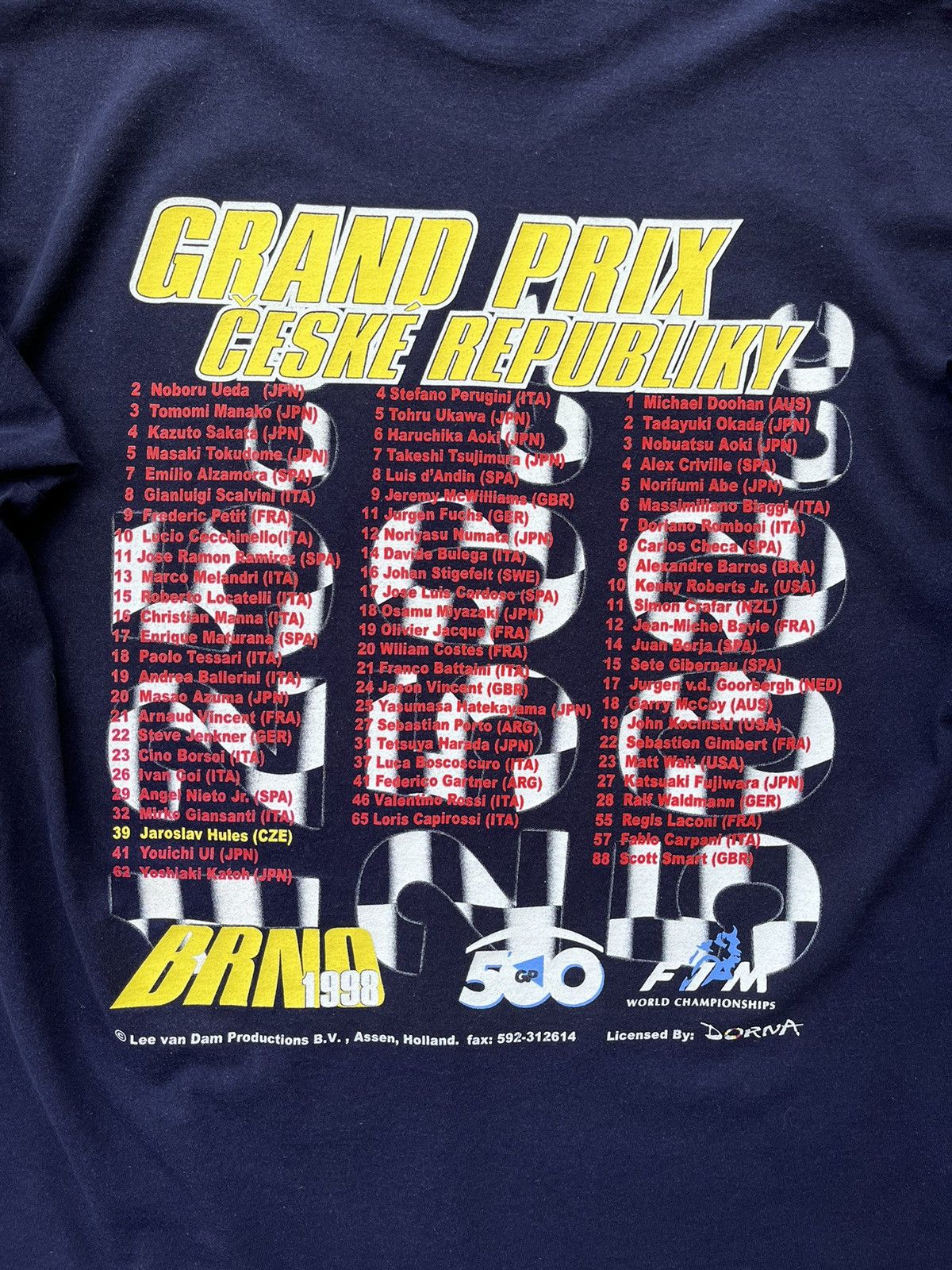 Vintage Vintage 1998 Formula 1 F1 Grand Prix Brno Tee Size US L / EU 52-54 / 3 - 10 Thumbnail