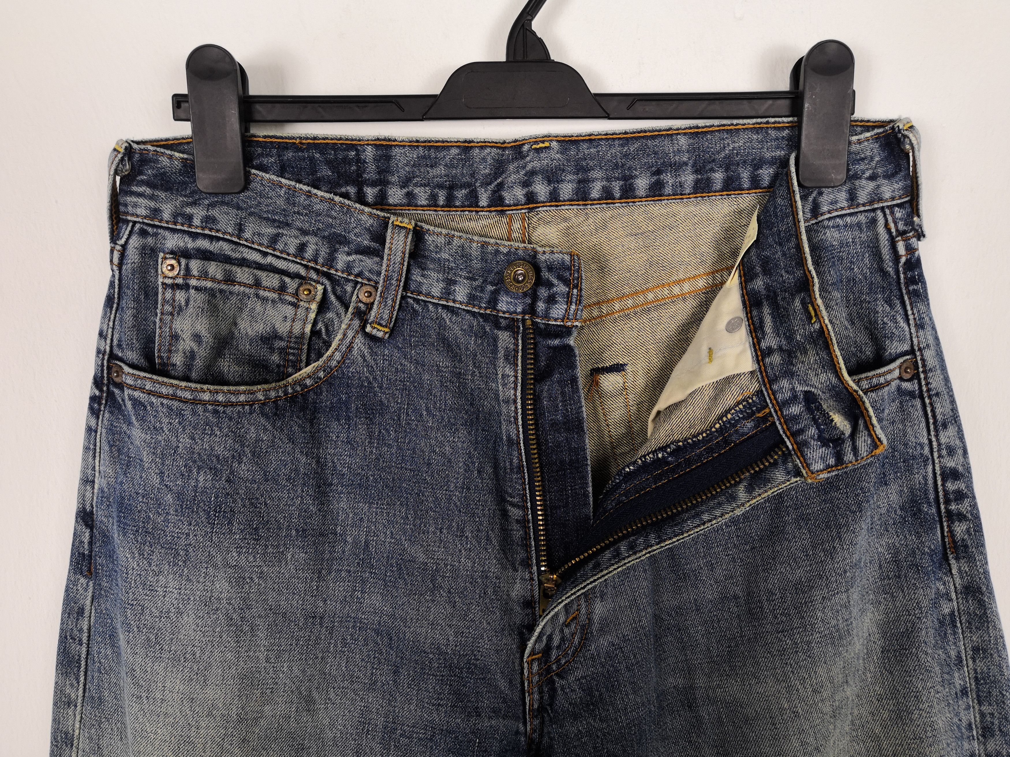 Levi's Vintage Levis 503 Mud Jeans Levi's Distressed Grunge Denim Size US 32 / EU 48 - 7 Thumbnail