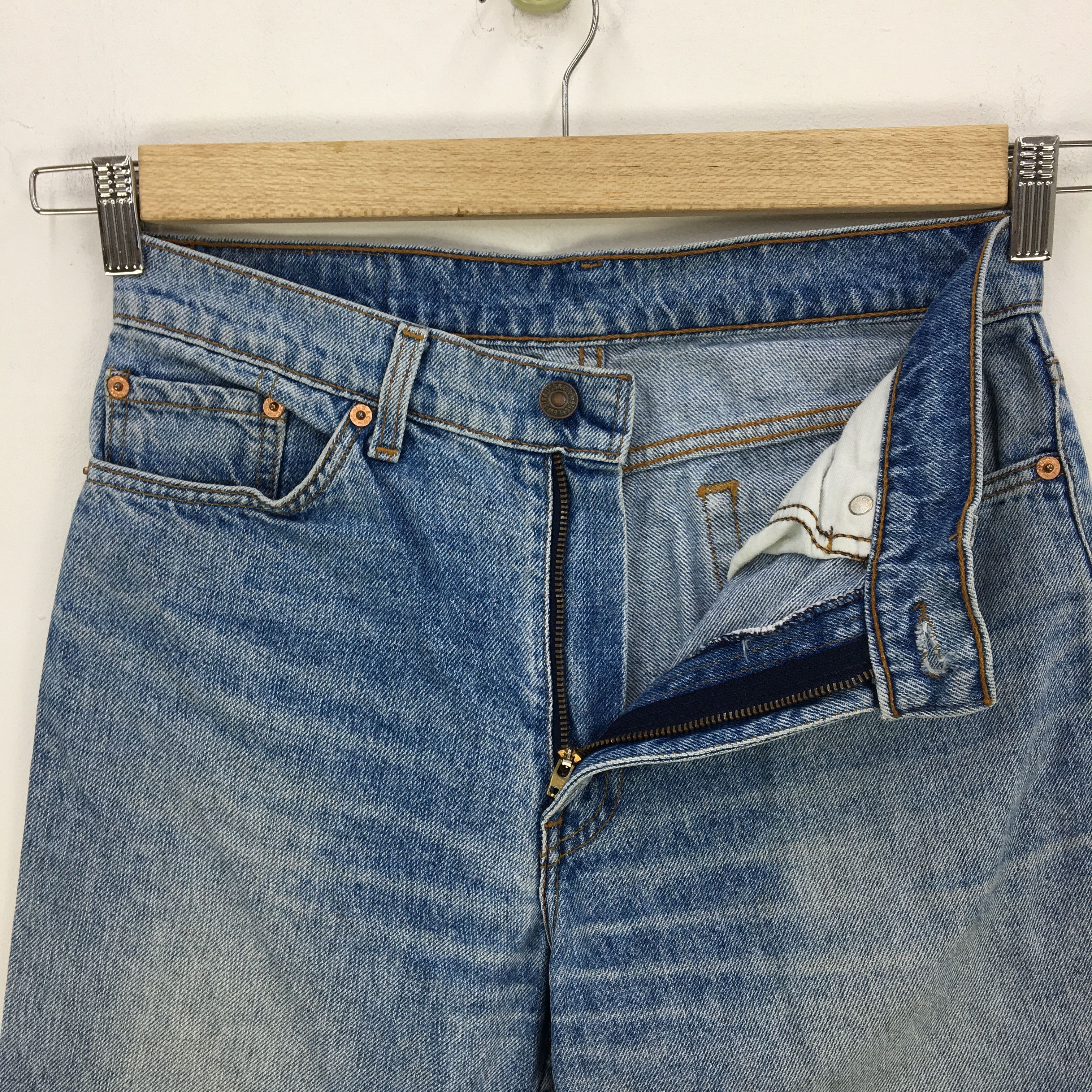 Levi's Vintage Levis 505 Sun Faded Jeans Levi's Distresses Denim Size 28" / US 6 / IT 42 - 6 Thumbnail