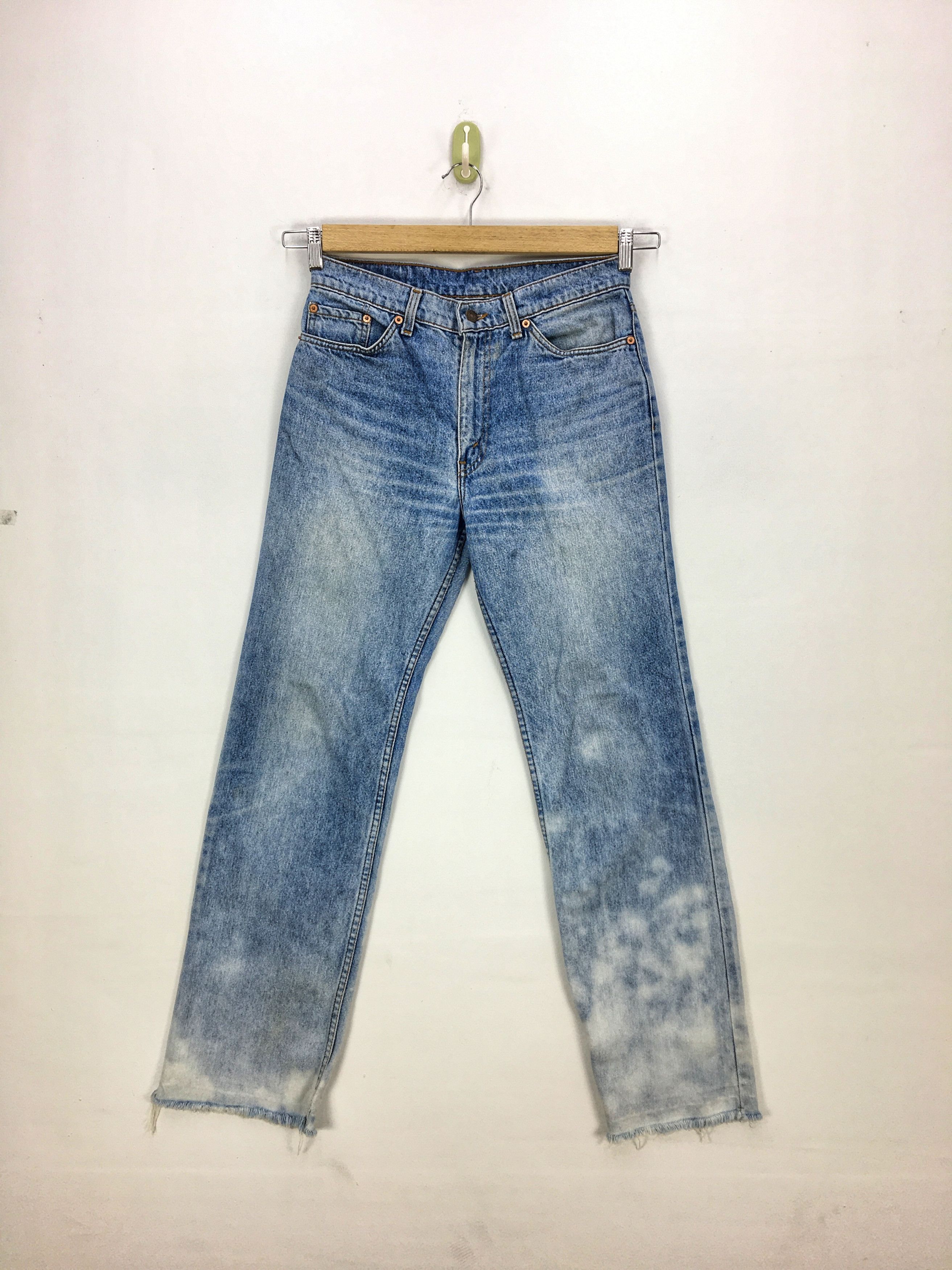 Levi's Vintage Levis 505 Sun Faded Jeans Levi's Distresses Denim Size 28" / US 6 / IT 42 - 1 Thumbnail