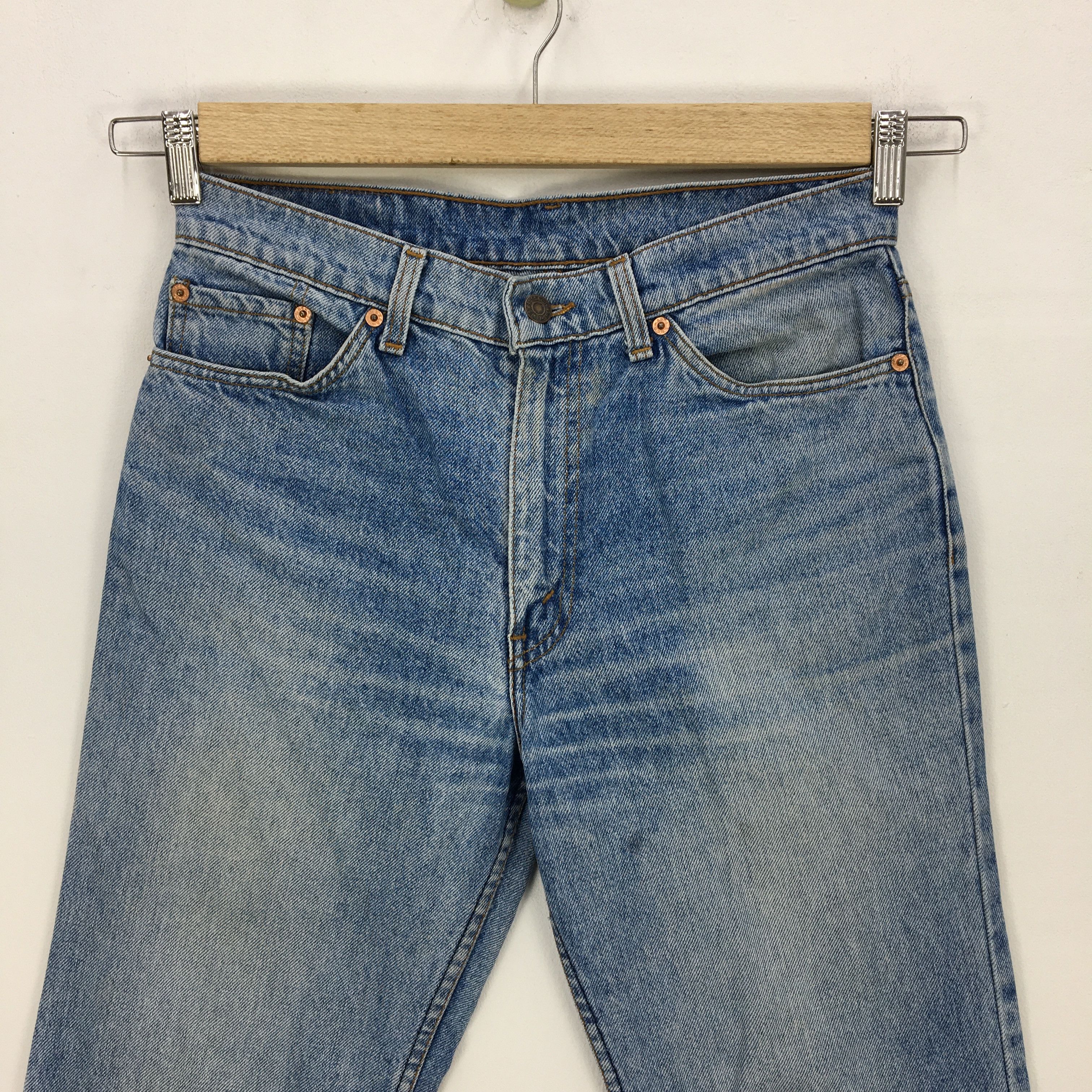 Levi's Vintage Levis 505 Sun Faded Jeans Levi's Distresses Denim Size 28" / US 6 / IT 42 - 3 Thumbnail