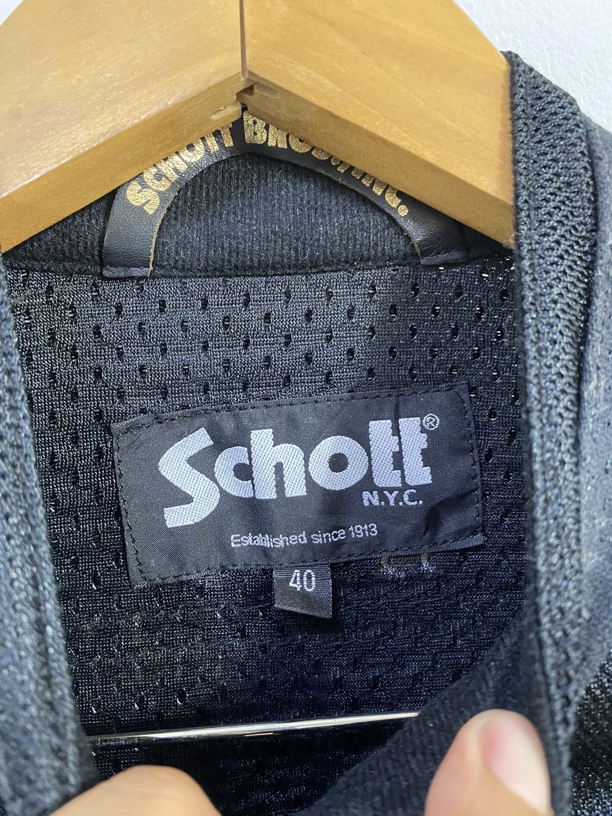 Schott Schott N.Y.C Biker Jacket Padding Big Logo Nice Design Size US M / EU 48-50 / 2 - 5 Thumbnail