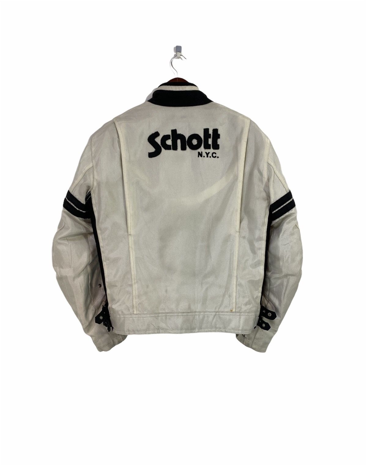Schott Schott N.Y.C Bikers Jacket Big Logo Design Rare Size US S / EU 44-46 / 1 - 2 Thumbnail