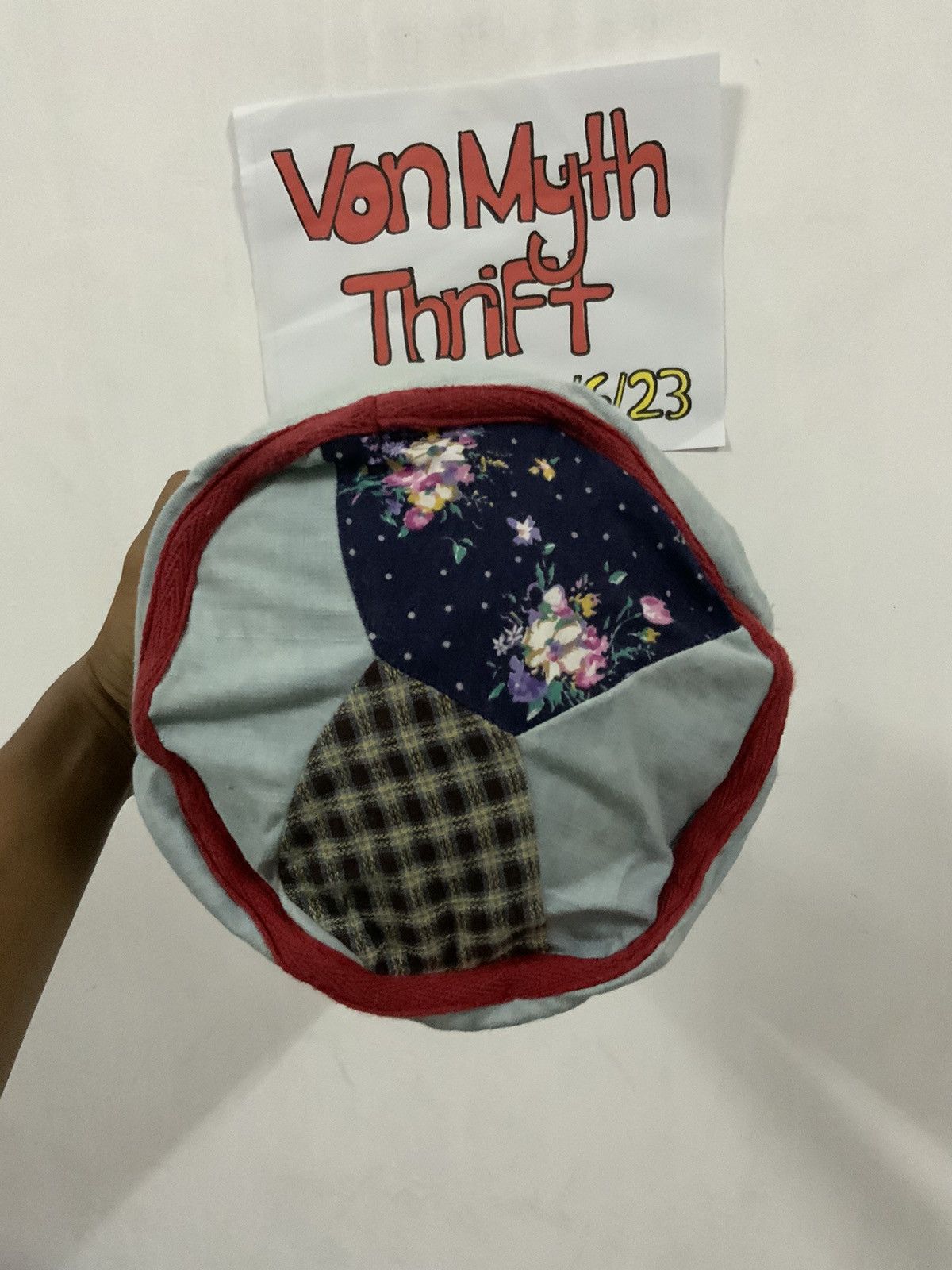 If Six Was Nine Vintage Indigo Patchwork Sashiko Boro Hat Size ONE SIZE - 6 Thumbnail