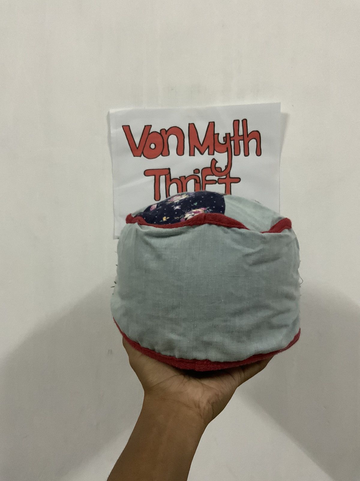 If Six Was Nine Vintage Indigo Patchwork Sashiko Boro Hat Size ONE SIZE - 4 Thumbnail