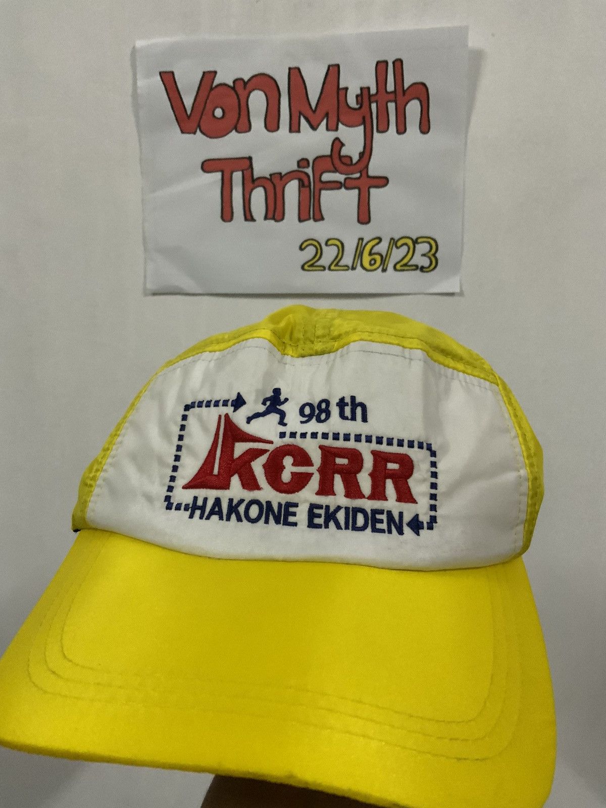 Japanese Brand Vintage Mizuno Japan KCRR Hakone Ekiden Hat Size ONE SIZE - 12 Thumbnail