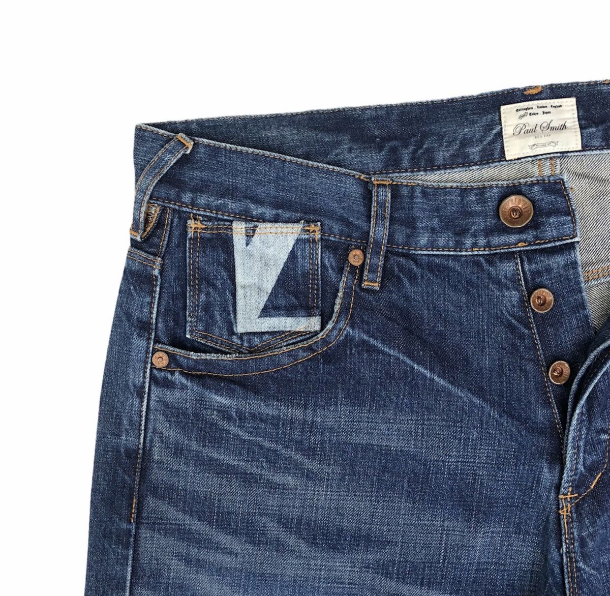 Paul Smith Red Ear Paul Smith Red Ear UK Logo Patch Denim pant Size US 34 / EU 50 - 7 Thumbnail