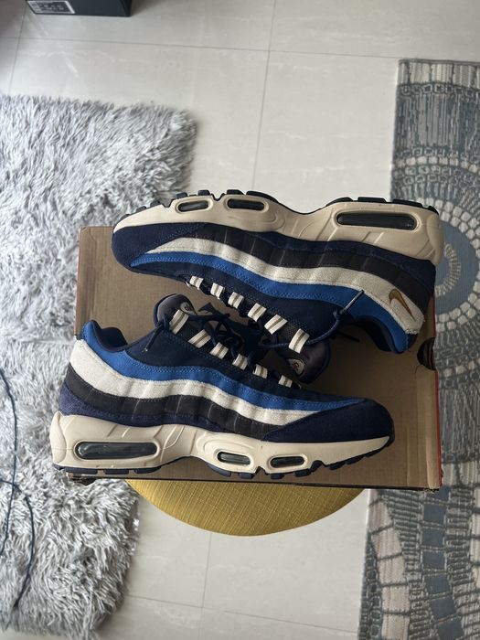 Nike air max 95 premium outlet blackened blue/ camper green