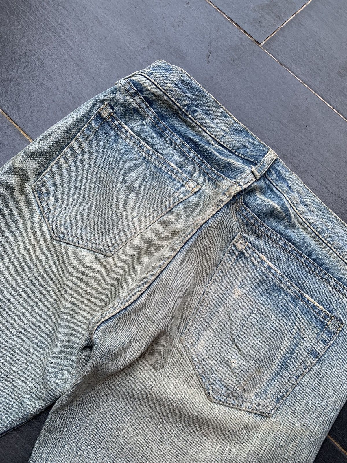 If Six Was Nine Faded Quadro Faded Wash & Distressed Denim Size US 31 - 11 Thumbnail