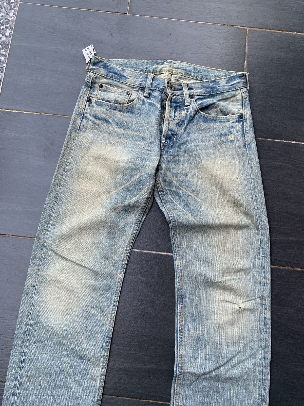 If Six Was Nine Faded Quadro Faded Wash & Distressed Denim Size US 31 - 2 Thumbnail