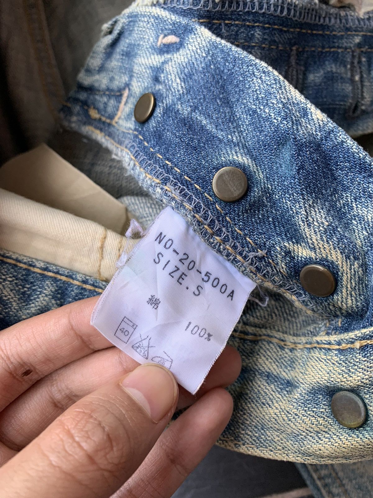If Six Was Nine Faded Quadro Faded Wash & Distressed Denim Size US 31 - 5 Thumbnail