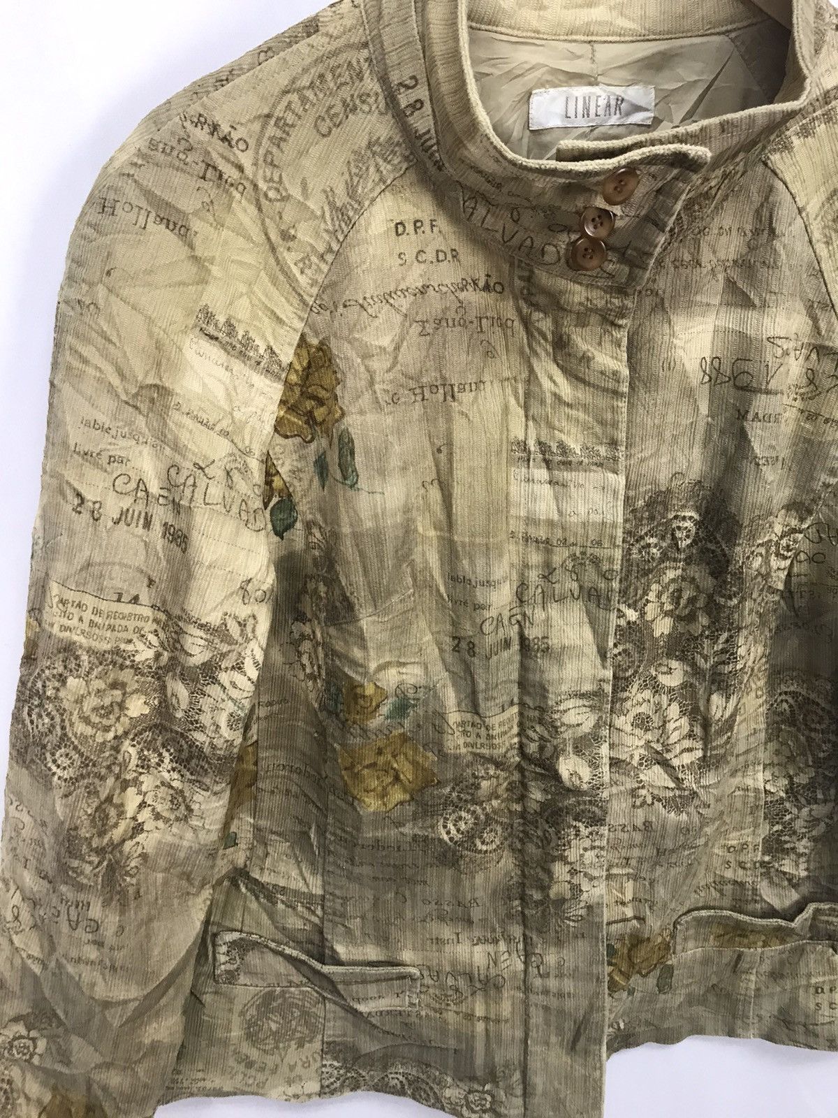 Japanese Brand Linear fullprint art design zipper jacket Size US M / EU 48-50 / 2 - 7 Thumbnail