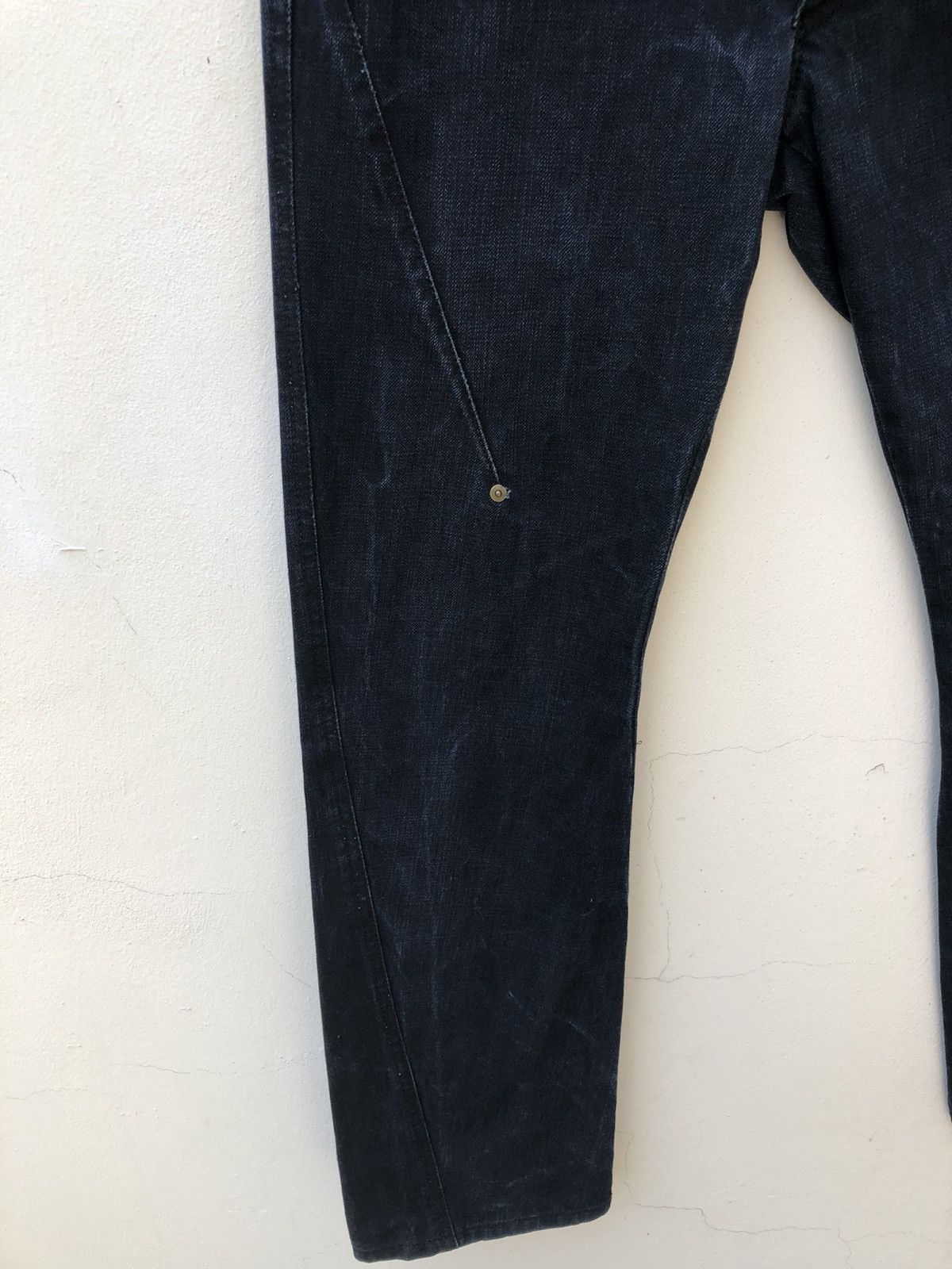 Yasuyuki Ishii Yasuyuki Ishii Japan Double Waist Indigo Denim Jeans Size US 31 - 5 Thumbnail