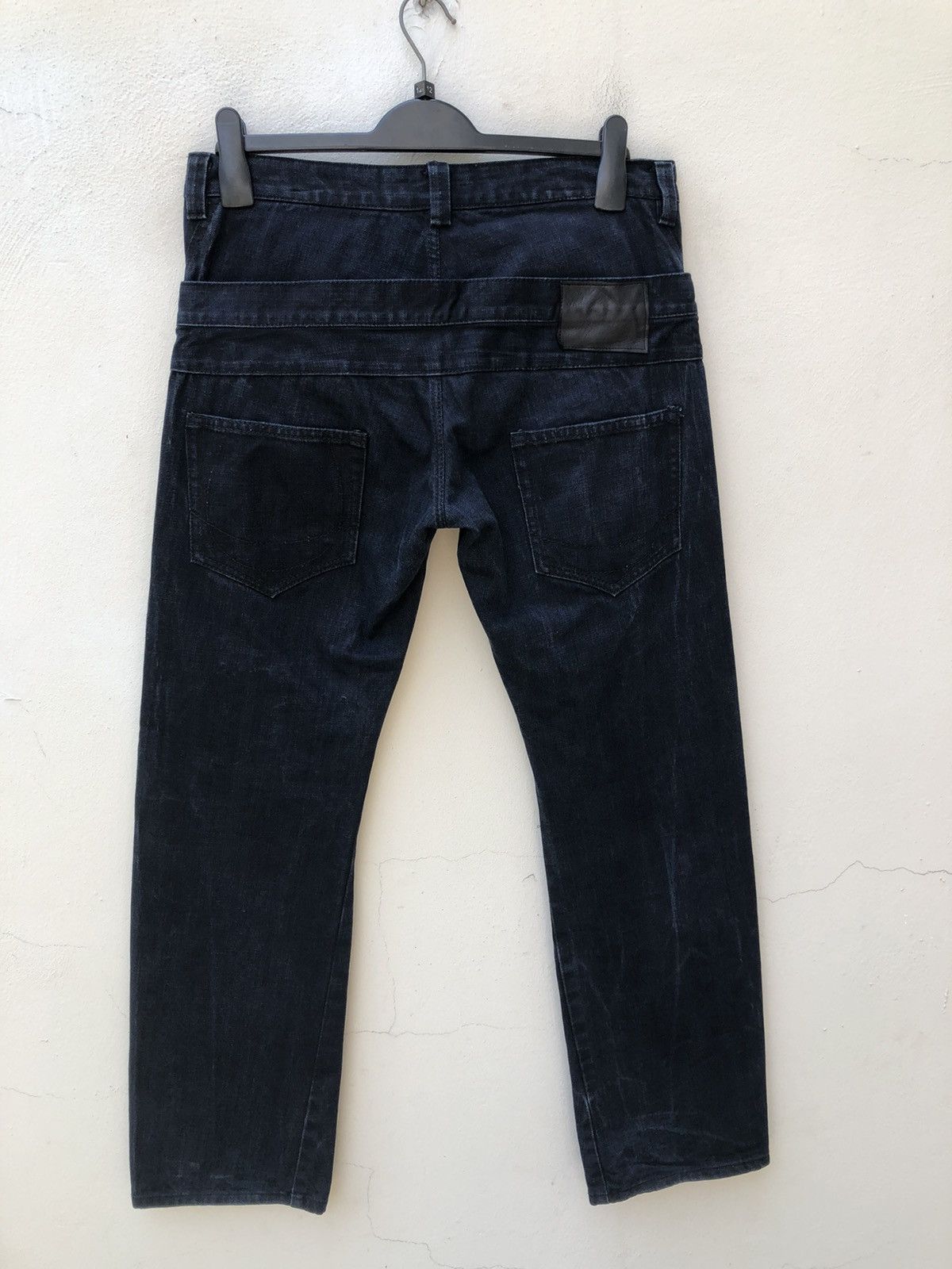 Yasuyuki Ishii Yasuyuki Ishii Japan Double Waist Indigo Denim Jeans Size US 31 - 7 Thumbnail