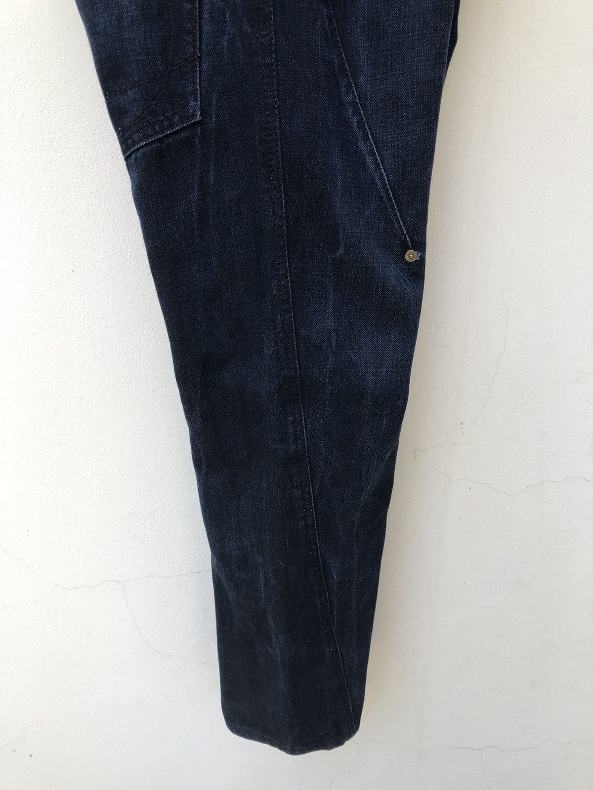 Yasuyuki Ishii Yasuyuki Ishii Japan Double Waist Indigo Denim Jeans Size US 31 - 14 Thumbnail