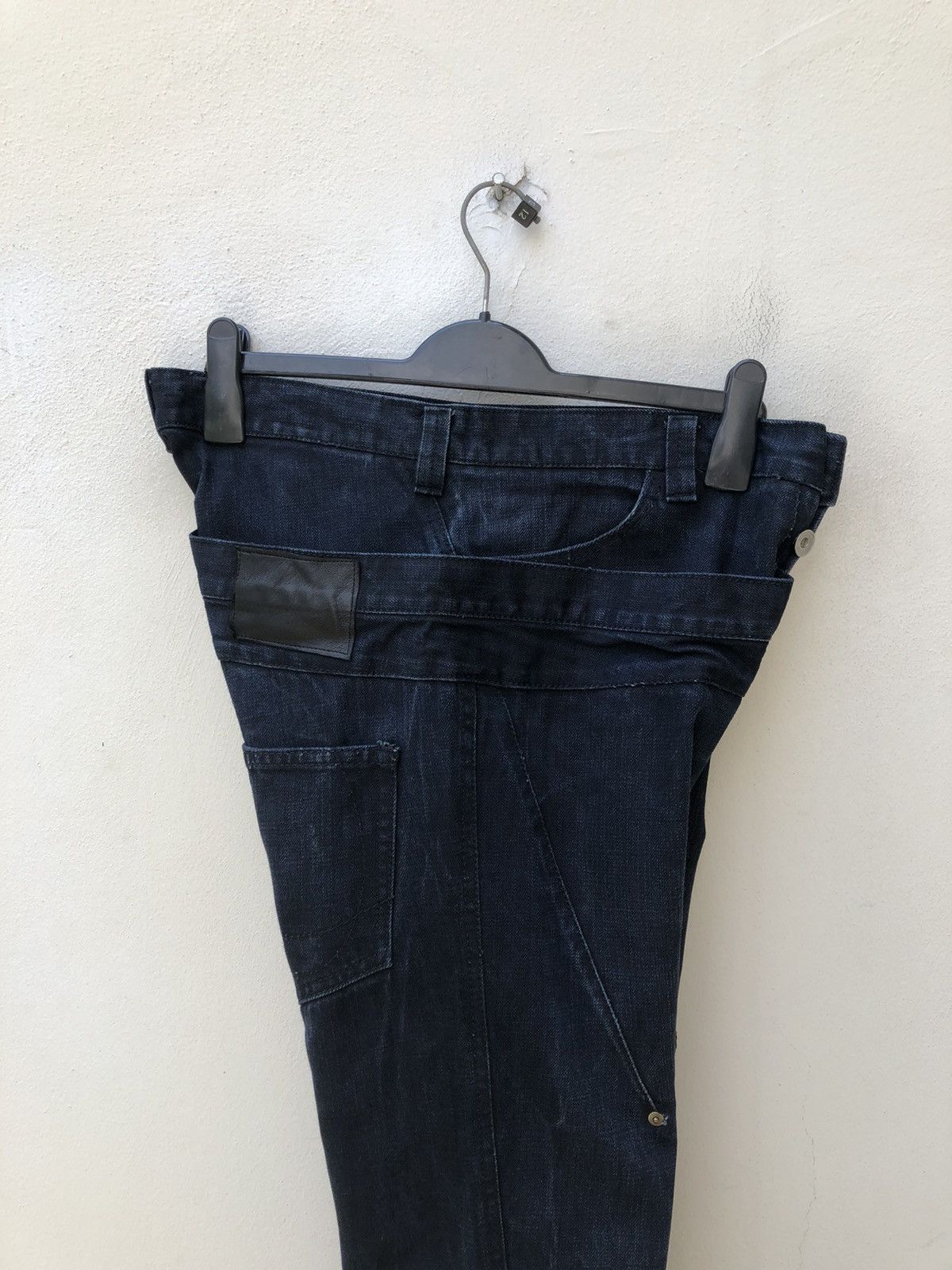 Yasuyuki Ishii Yasuyuki Ishii Japan Double Waist Indigo Denim Jeans Size US 31 - 13 Thumbnail