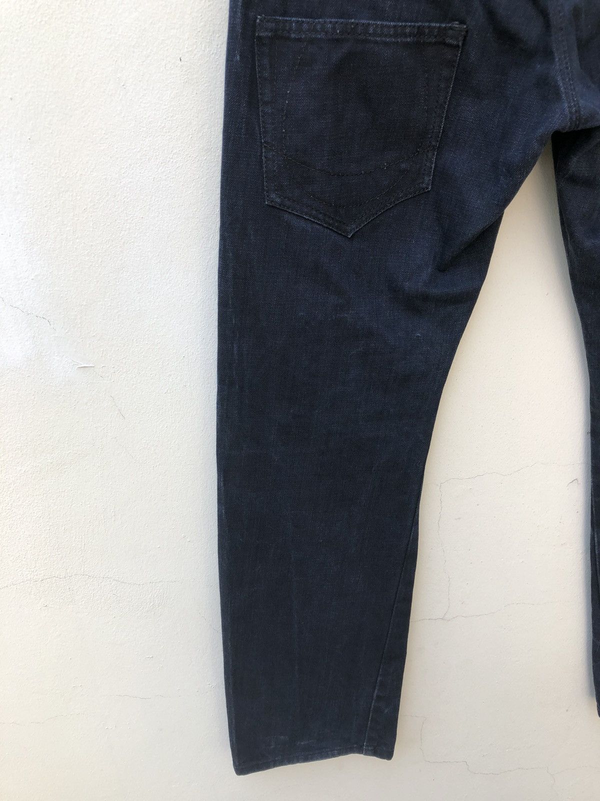 Yasuyuki Ishii Yasuyuki Ishii Japan Double Waist Indigo Denim Jeans Size US 31 - 10 Thumbnail