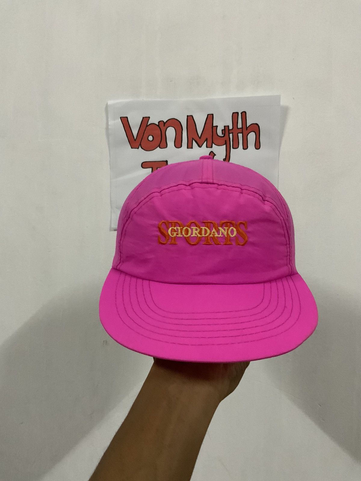 Giordano Giordano Sports Pink Hat Size ONE SIZE - 5 Thumbnail
