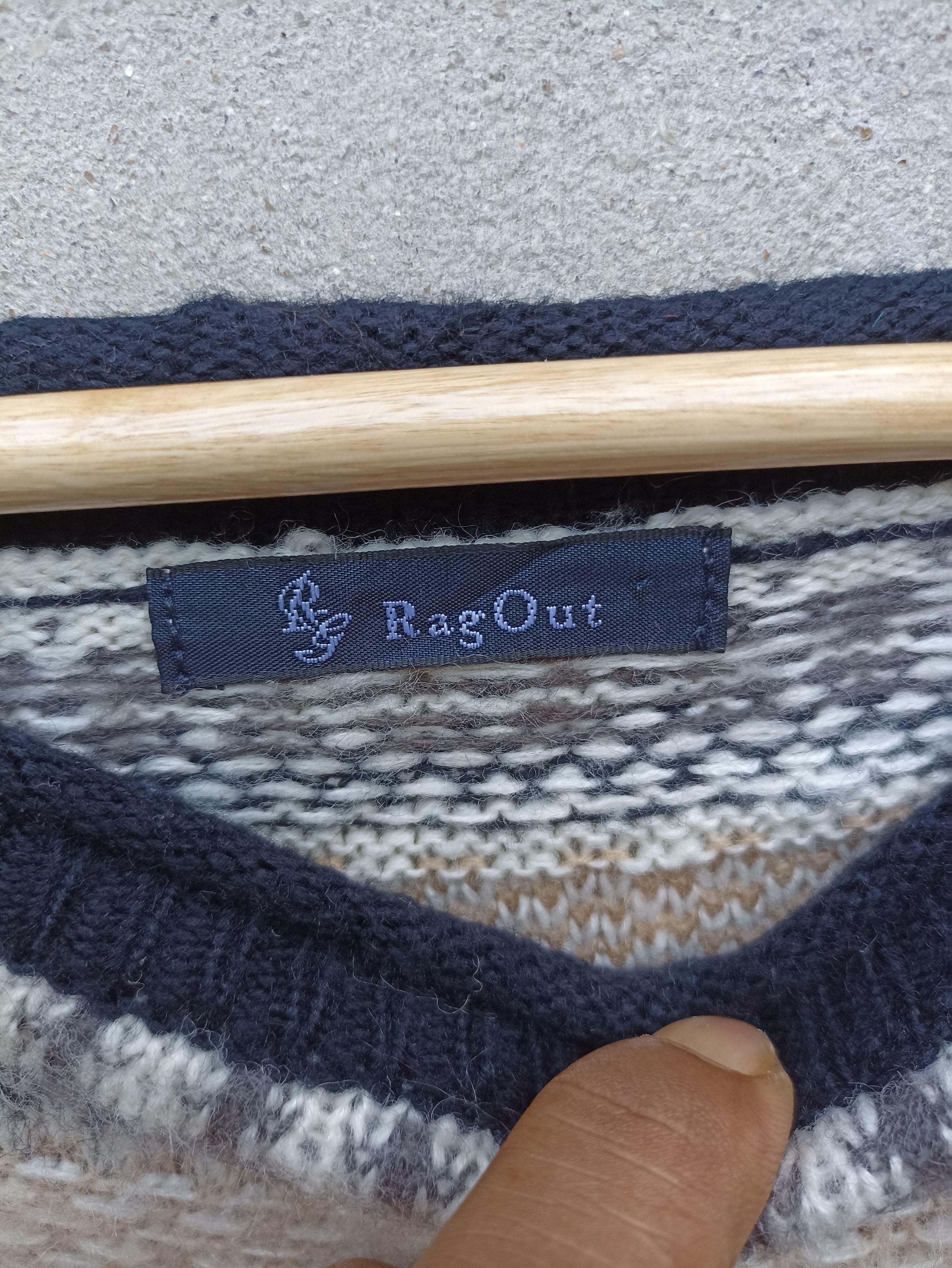 Designer × Japanese Brand × Vintage 🖤STEALS🖤 Vintage Ragout Navajo Knit Long Shirt Size US S / EU 44-46 / 1 - 4 Thumbnail