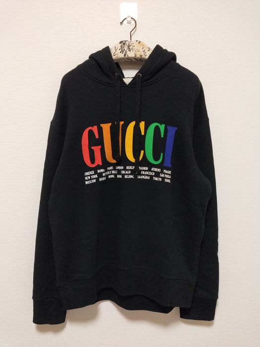 Gucci rainbow outlet hoodie