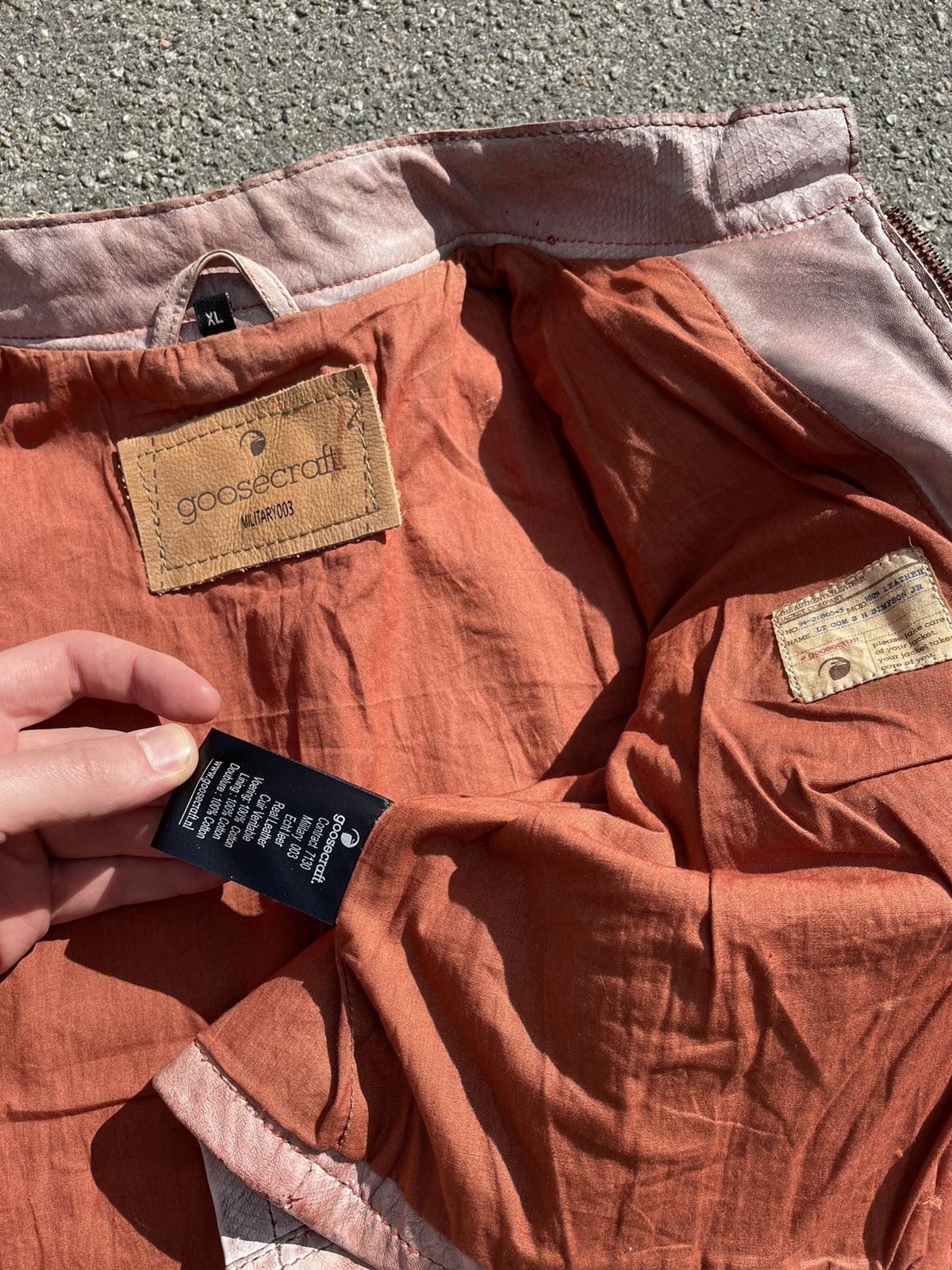 Goosecraft × Japanese Brand × Streetwear Goosecraft Vintage Leather ...