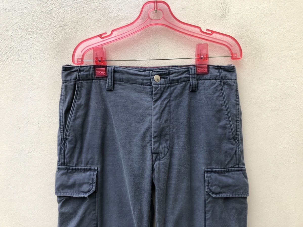 Vintage Delicious Japan Faded Navy Blue Cropped Cargo Trouser Pant Size US 30 / EU 46 - 2 Thumbnail