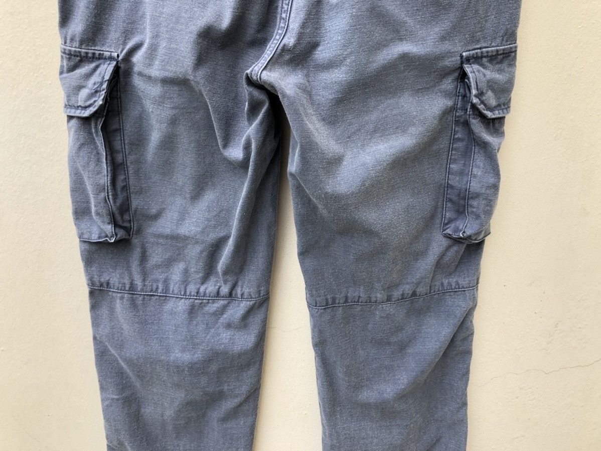 Vintage Delicious Japan Faded Navy Blue Cropped Cargo Trouser Pant Size US 30 / EU 46 - 10 Thumbnail