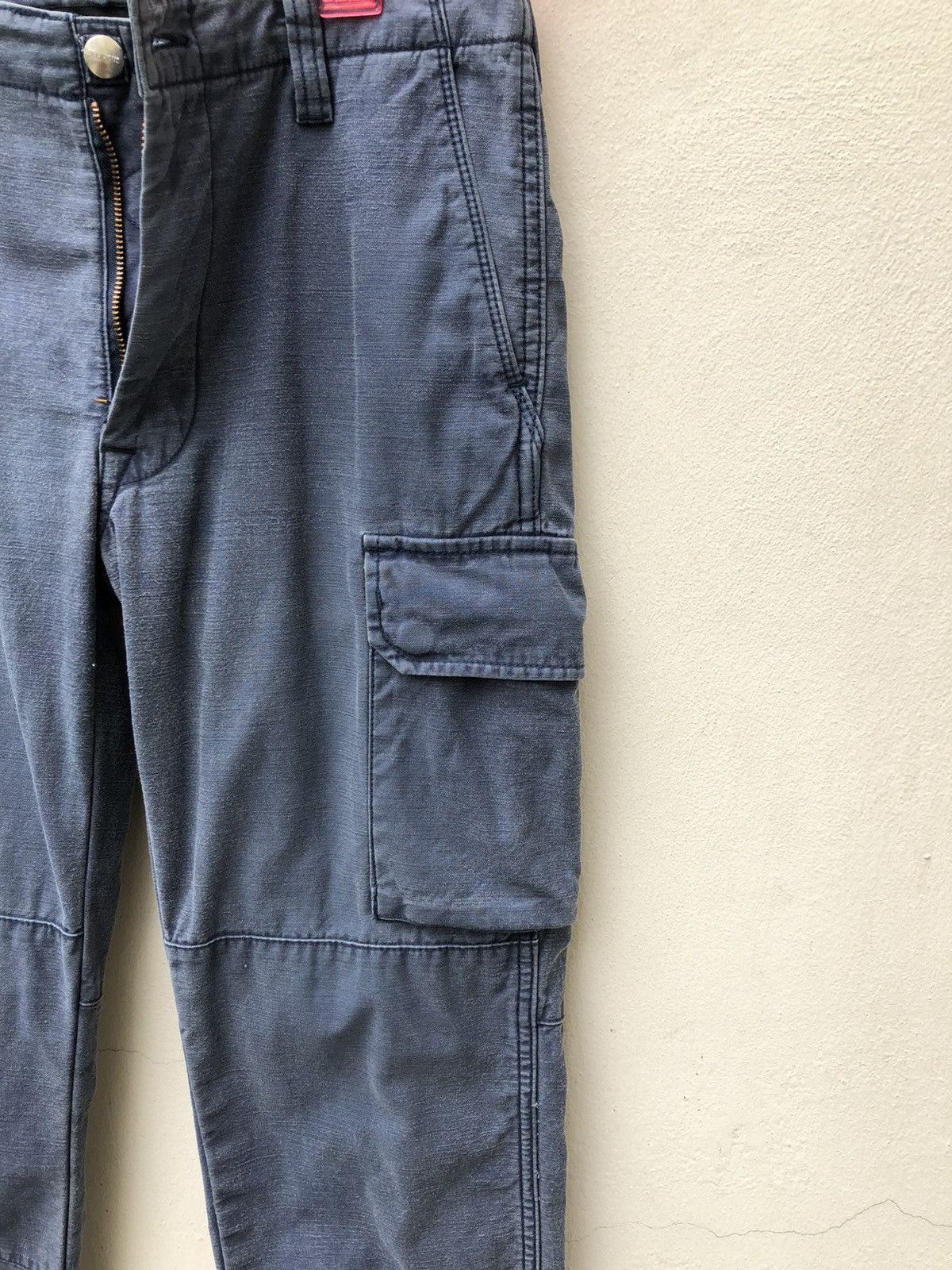 Vintage Delicious Japan Faded Navy Blue Cropped Cargo Trouser Pant Size US 30 / EU 46 - 6 Thumbnail
