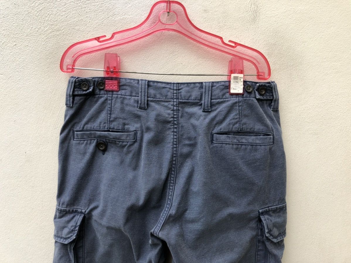 Vintage Delicious Japan Faded Navy Blue Cropped Cargo Trouser Pant Size US 30 / EU 46 - 9 Thumbnail