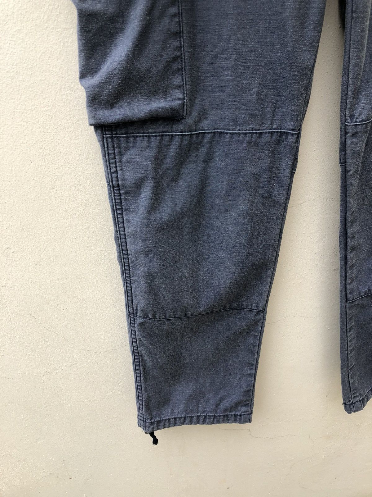 Vintage Delicious Japan Faded Navy Blue Cropped Cargo Trouser Pant Size US 30 / EU 46 - 5 Thumbnail