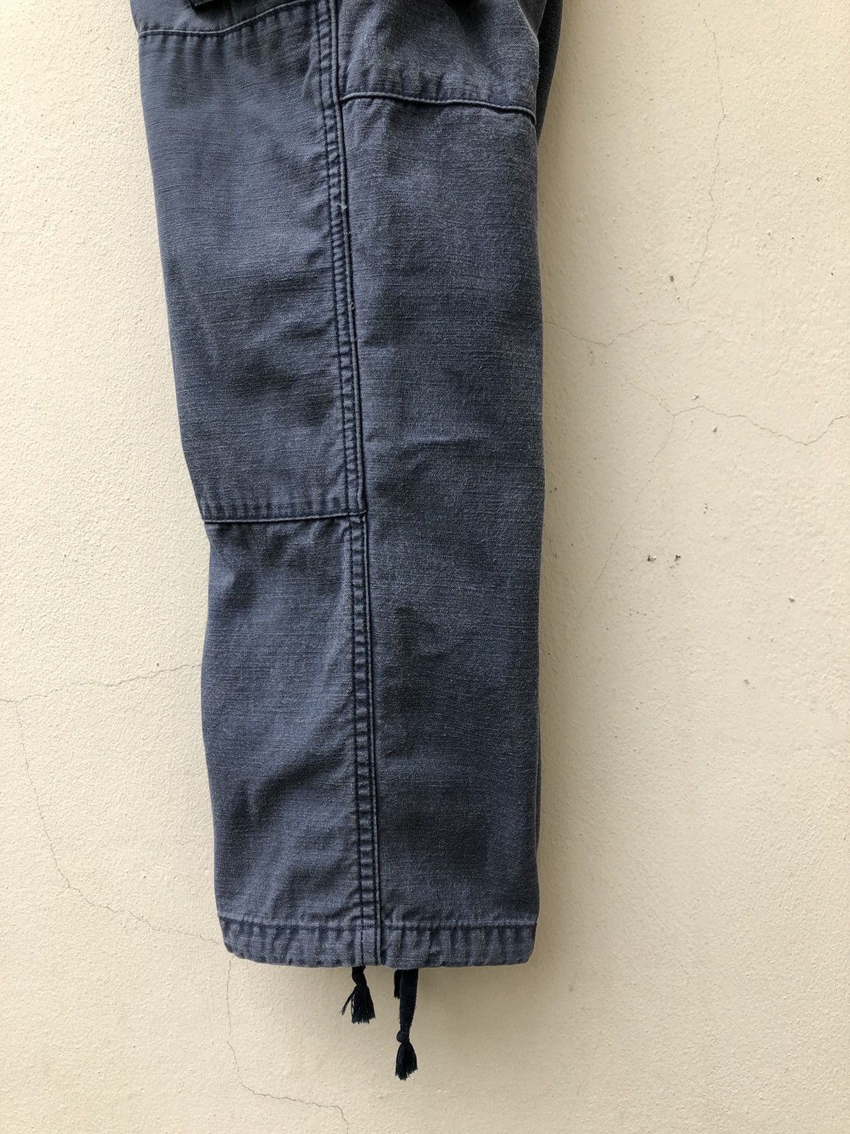 Vintage Delicious Japan Faded Navy Blue Cropped Cargo Trouser Pant Size US 30 / EU 46 - 14 Thumbnail